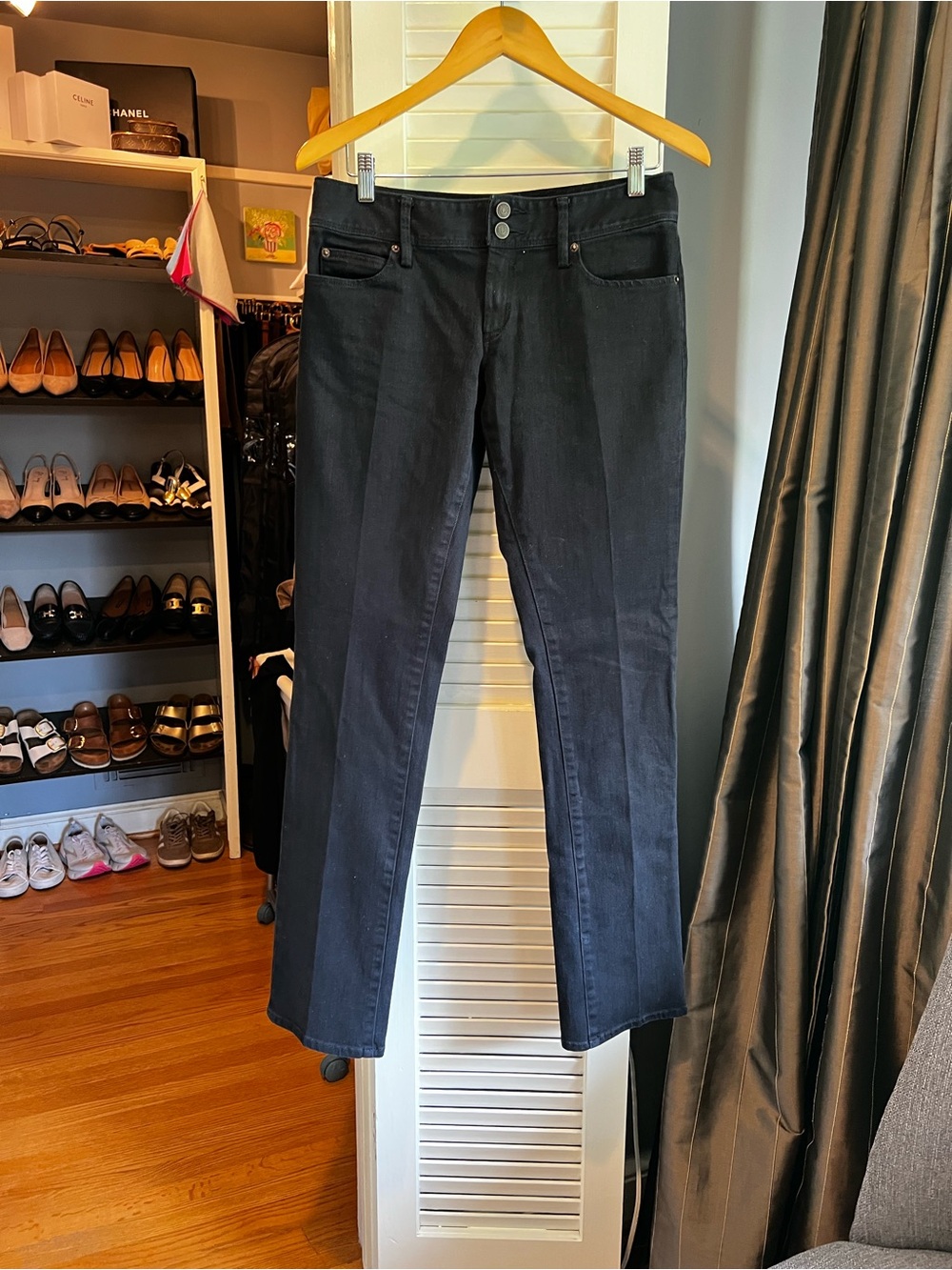 Lilly Pulitzer Worth Straight-Leg Black Jeans